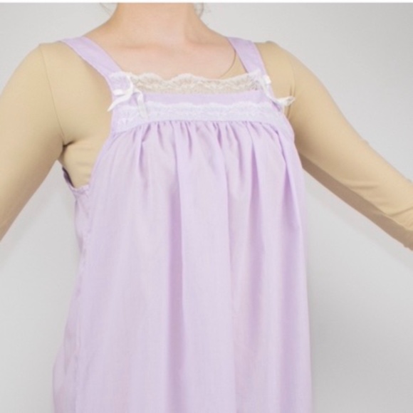 Vintage Lingerie Violet Babydoll Maxi Slip Dress - Picture 2 of 4